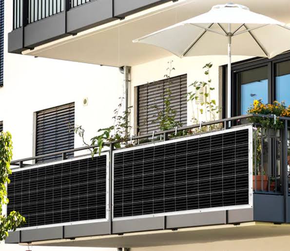Balcony and rooftop solar panels