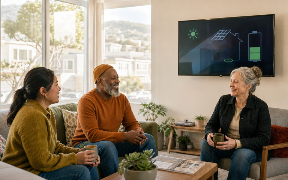 Residents share building energy benefits