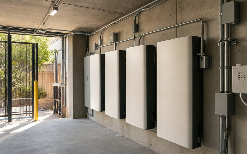 Building battery storage