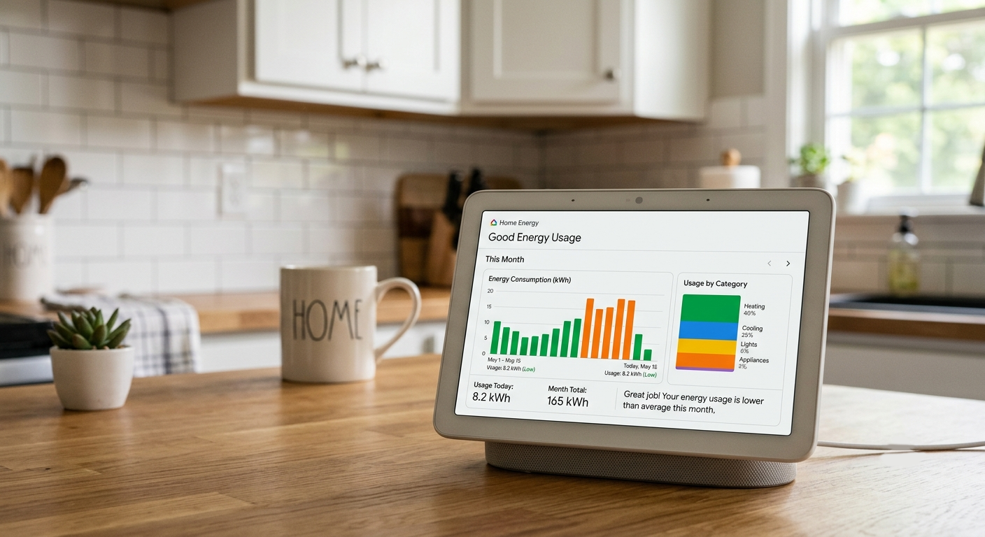 Google Nest energy dashboard