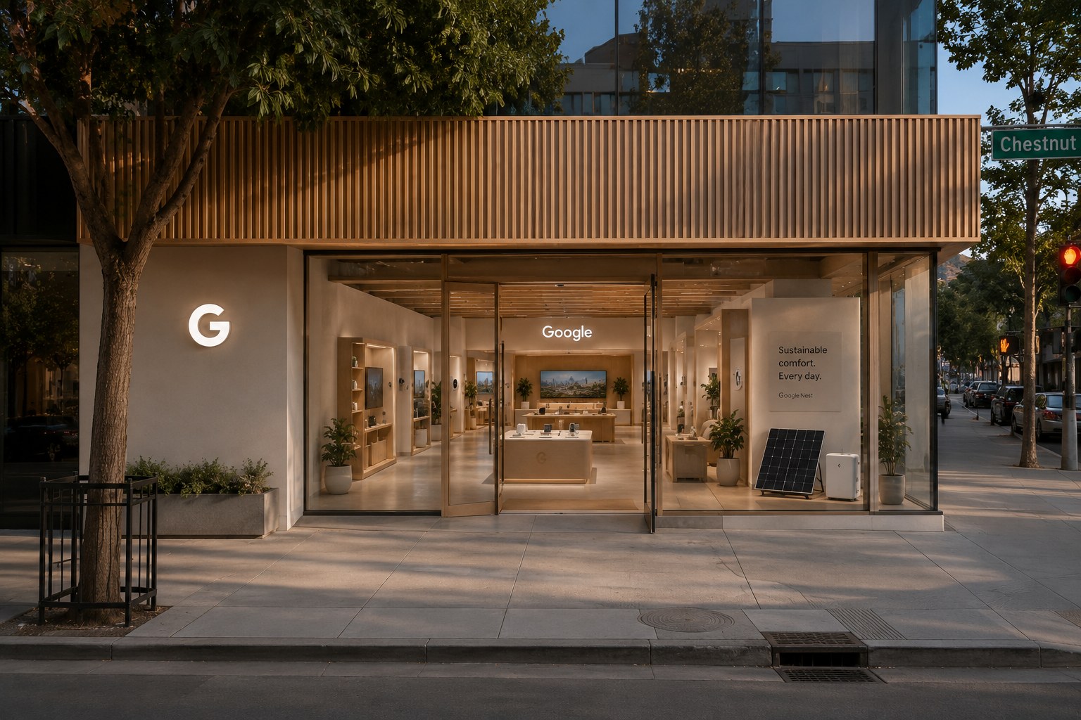 Google Civic Energy offsite store exterior